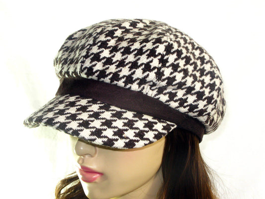Fashionable Dogtooth Pattern Bakerboy
