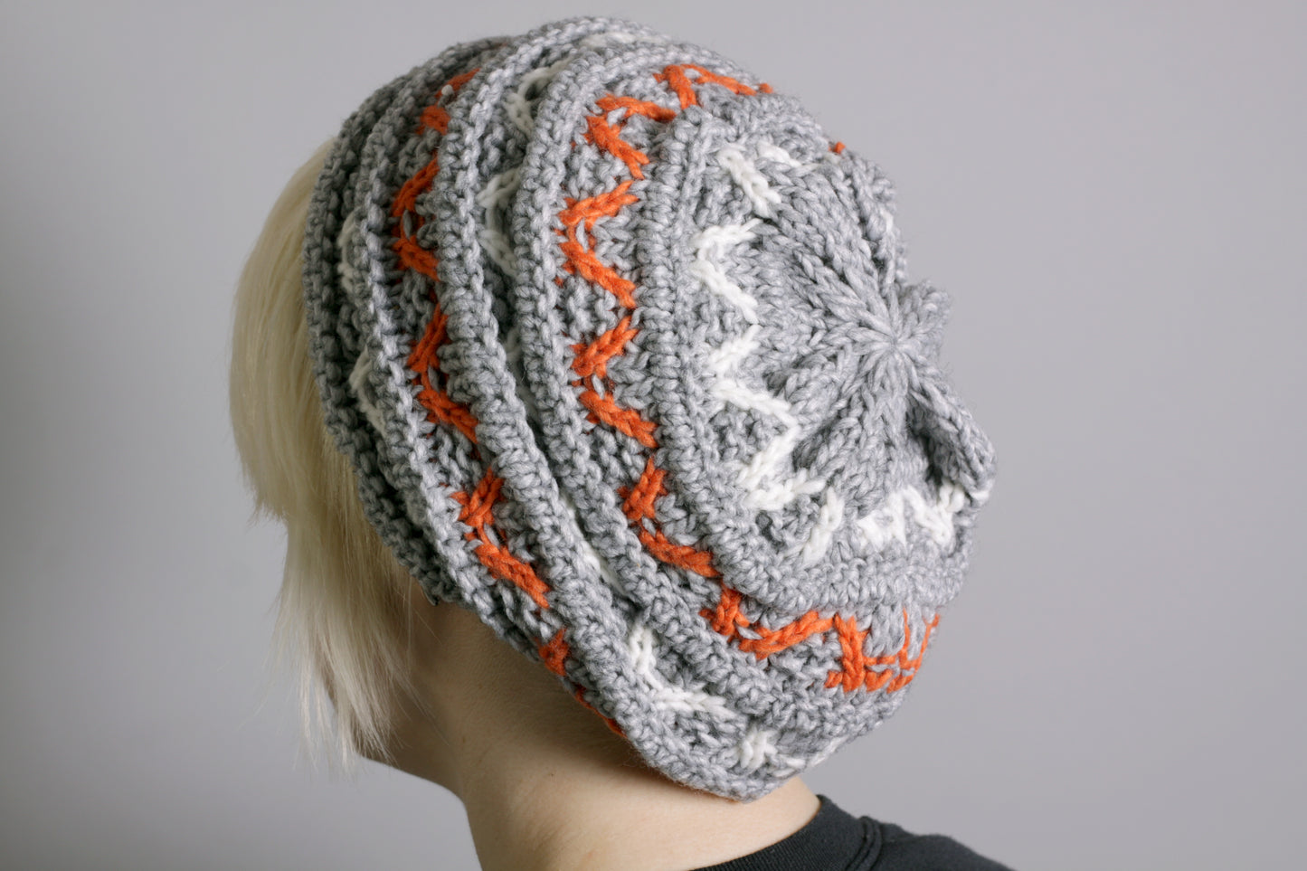 Textured Wool and Acrylic Mix Knitted Beanie Beret Hat