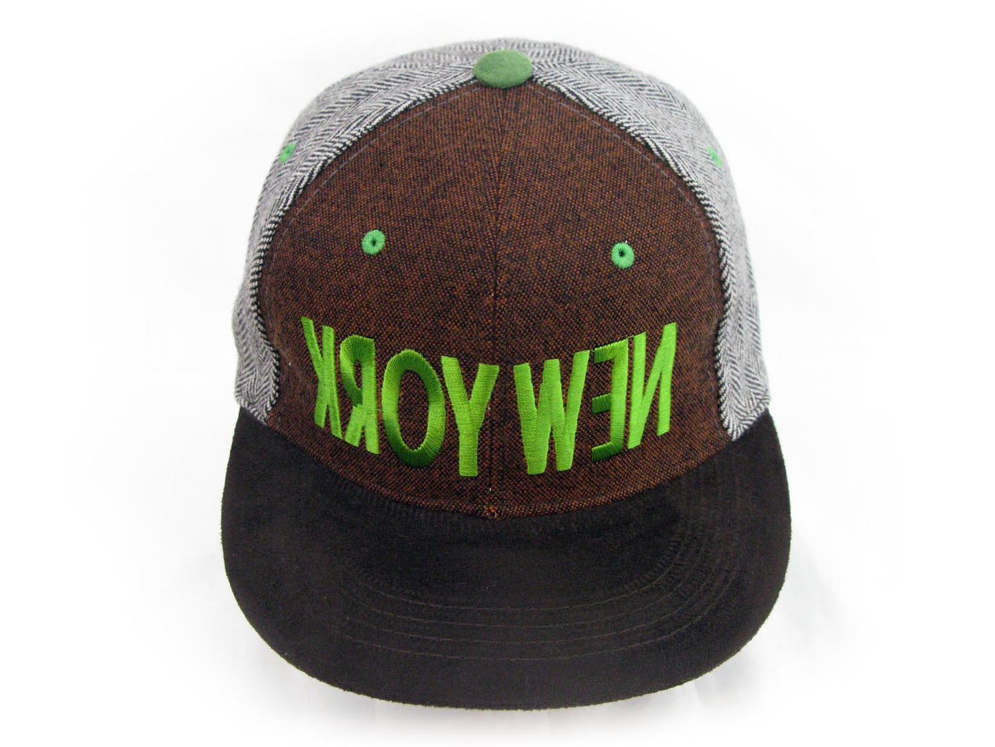 New York Inverse Flat Peak Snap Back Cap