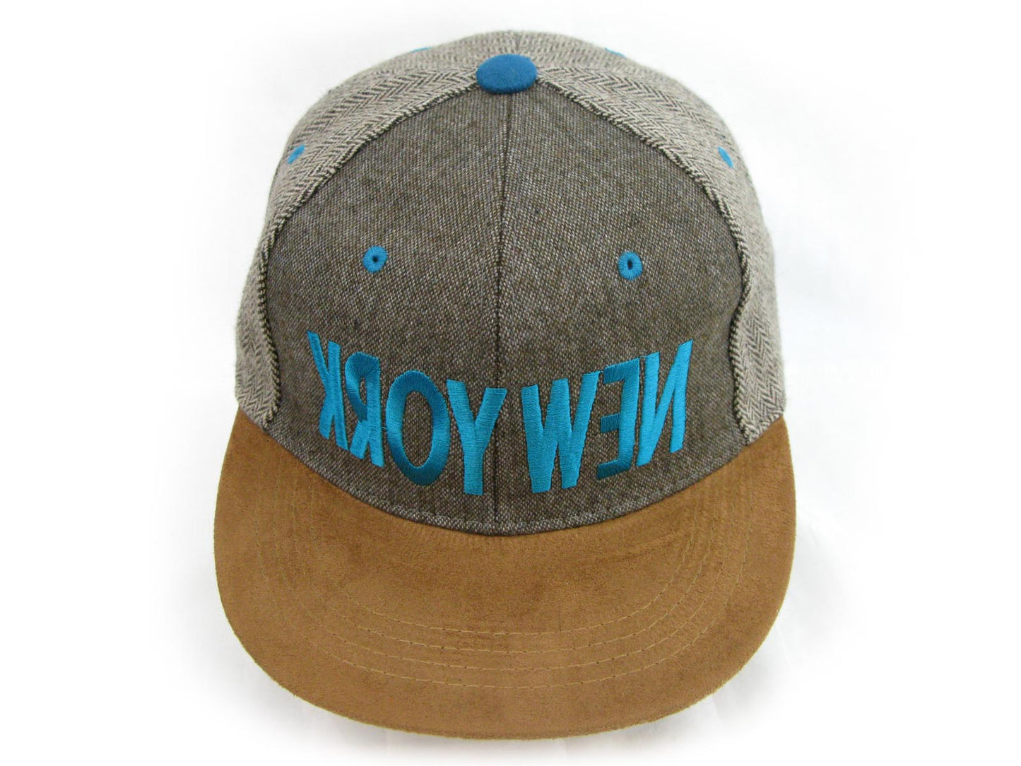 New York Inverse Flat Peak Snap Back Cap