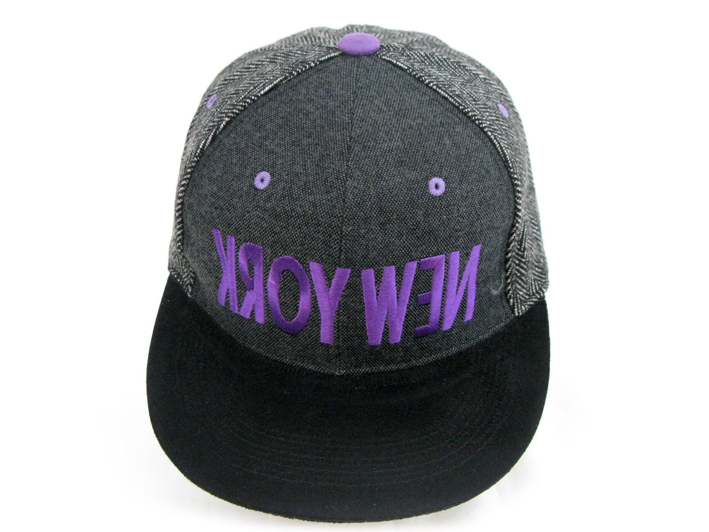 New York Inverse Flat Peak Snap Back Cap
