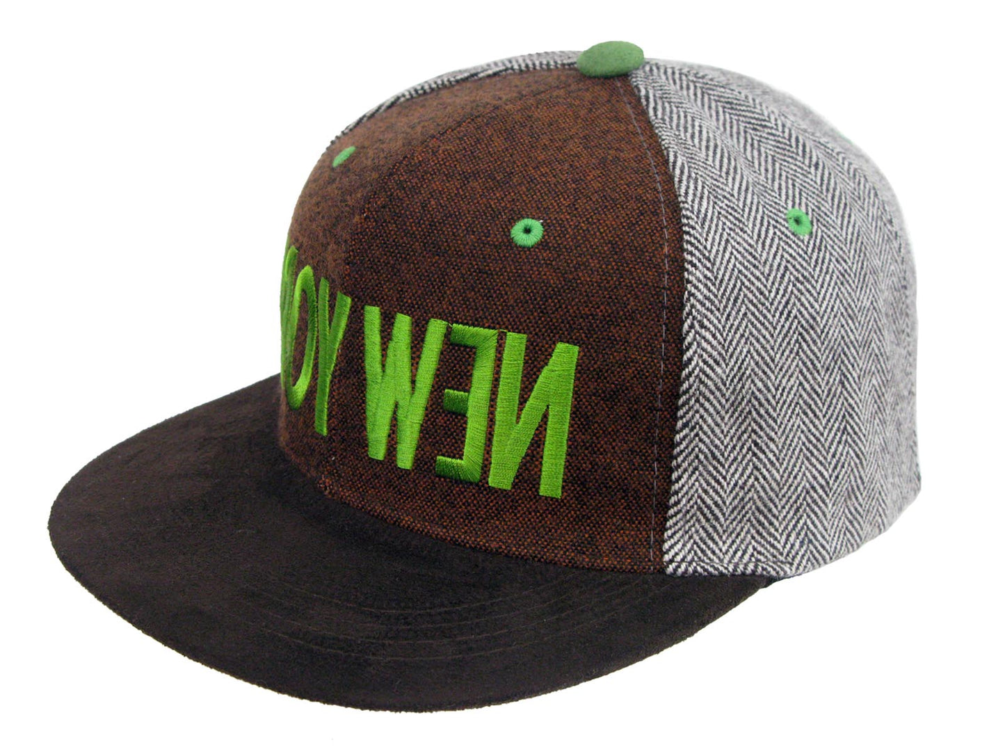 New York Inverse Flat Peak Snap Back Cap