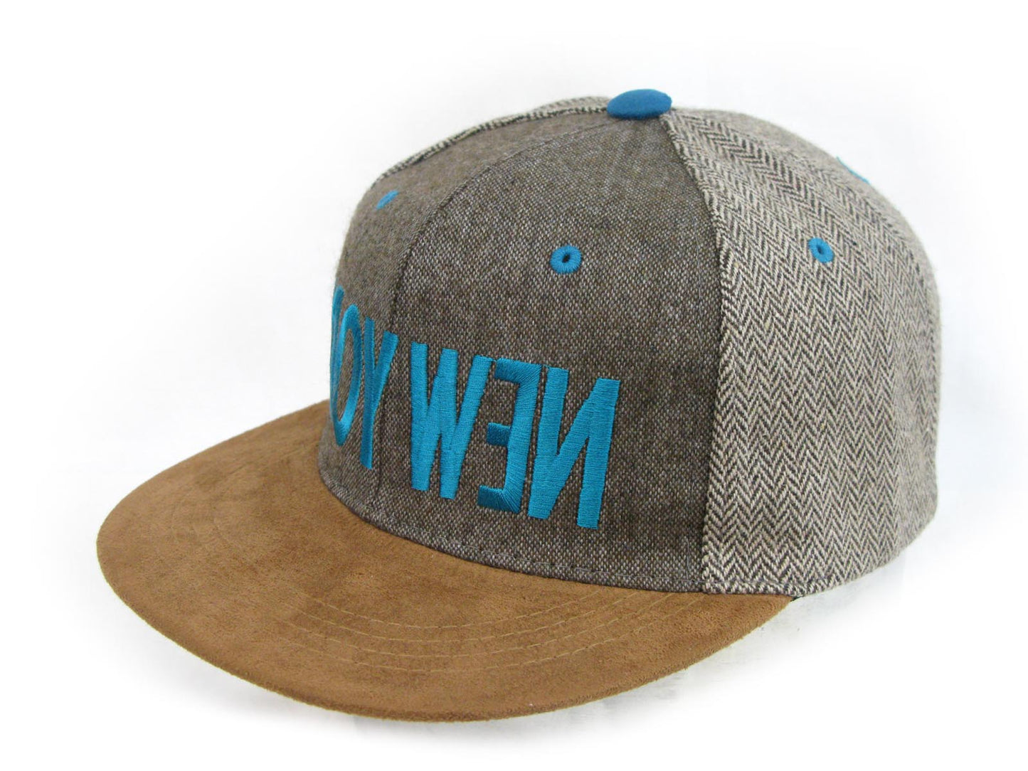 New York Inverse Flat Peak Snap Back Cap