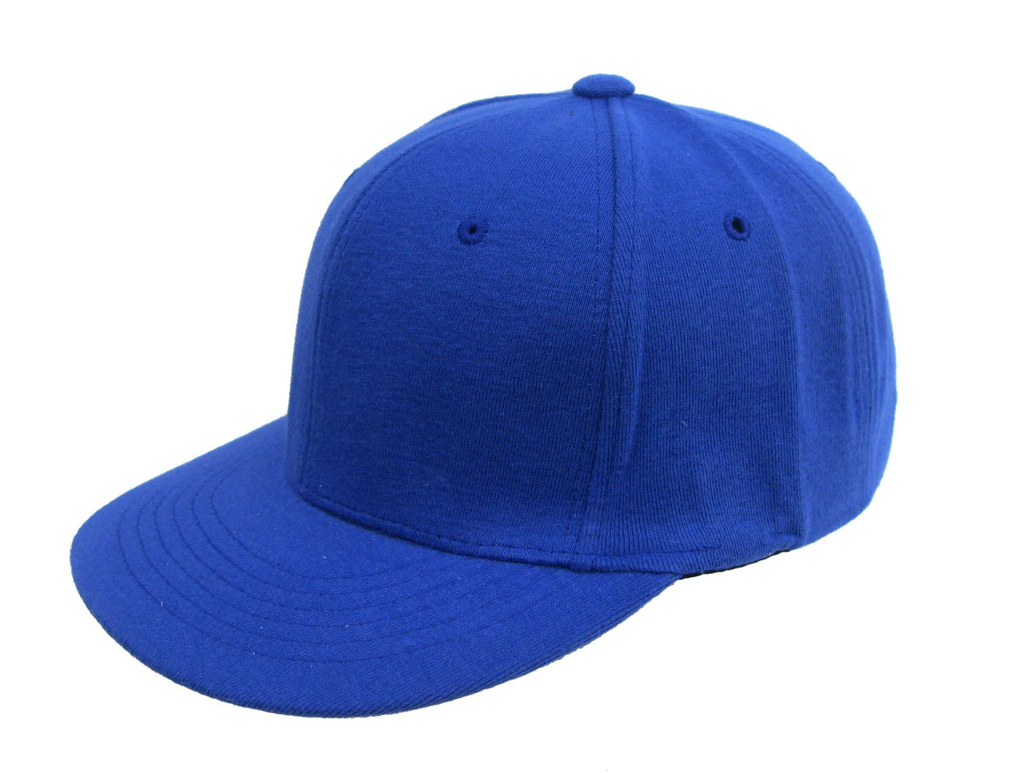 Flat Peak Plain Snap Back Baseball Cap