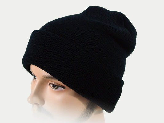 Plain Cuffed Beanie Hat