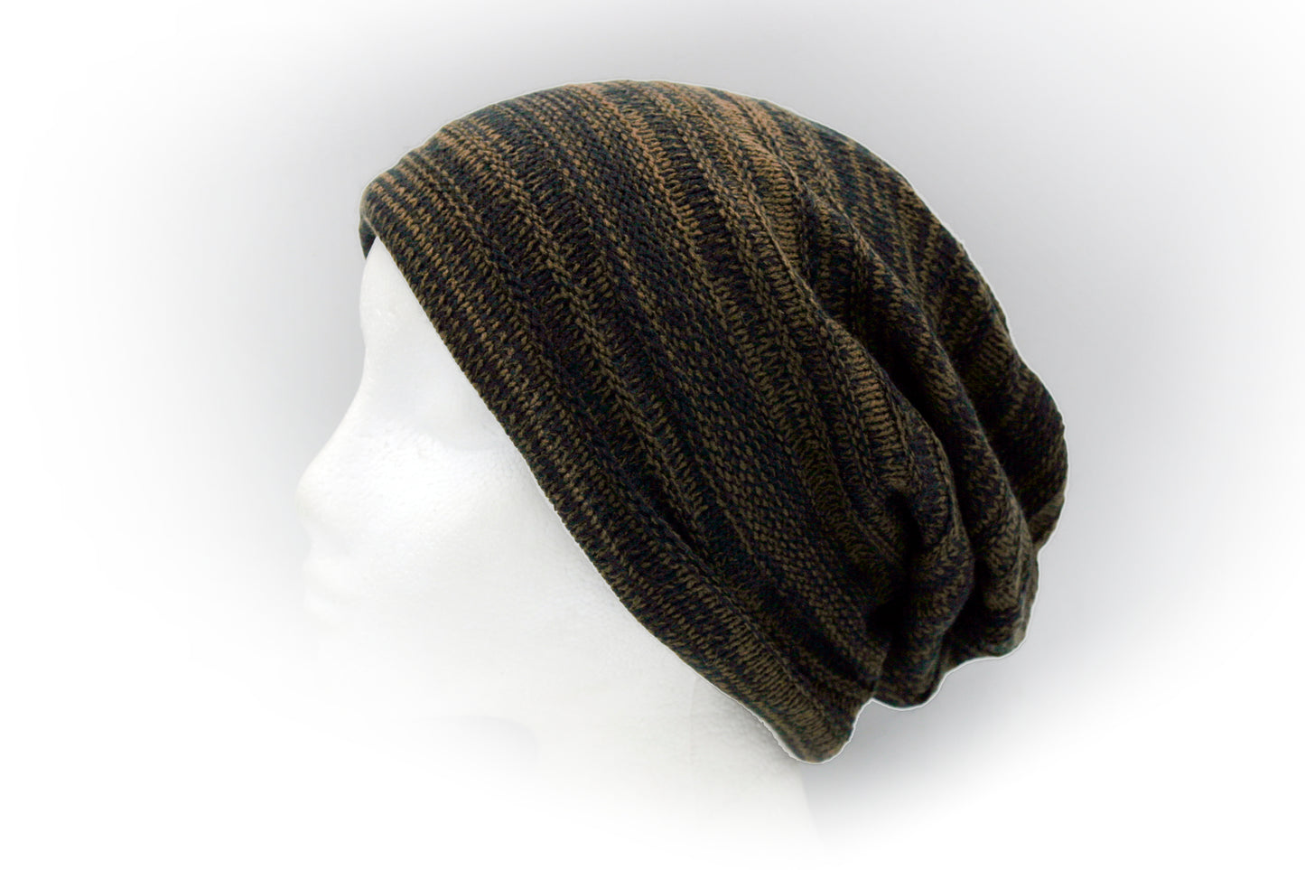 Mixed Colour Yarn Textured Slouchy Beanie hat