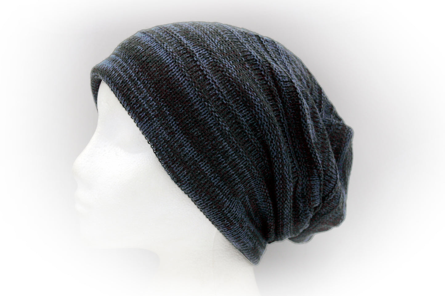 Mixed Colour Yarn Textured Slouchy Beanie hat
