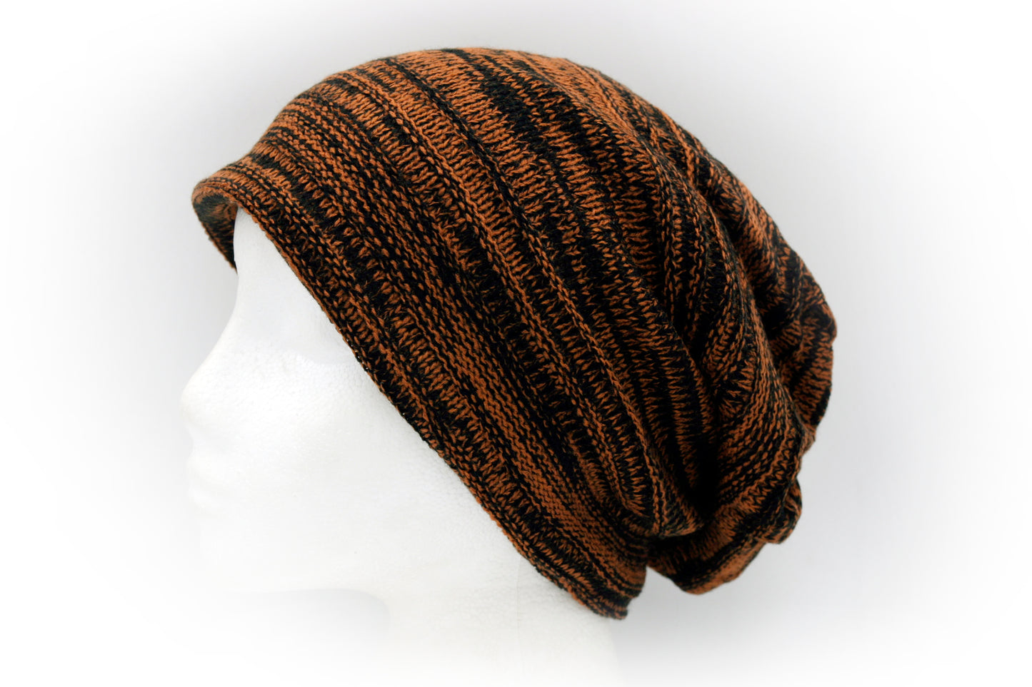 Mixed Colour Yarn Textured Slouchy Beanie hat