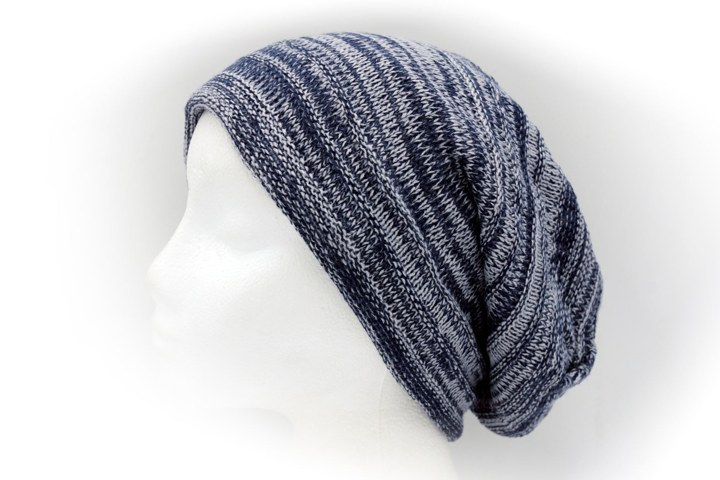 Mixed Colour Yarn Textured Slouchy Beanie hat