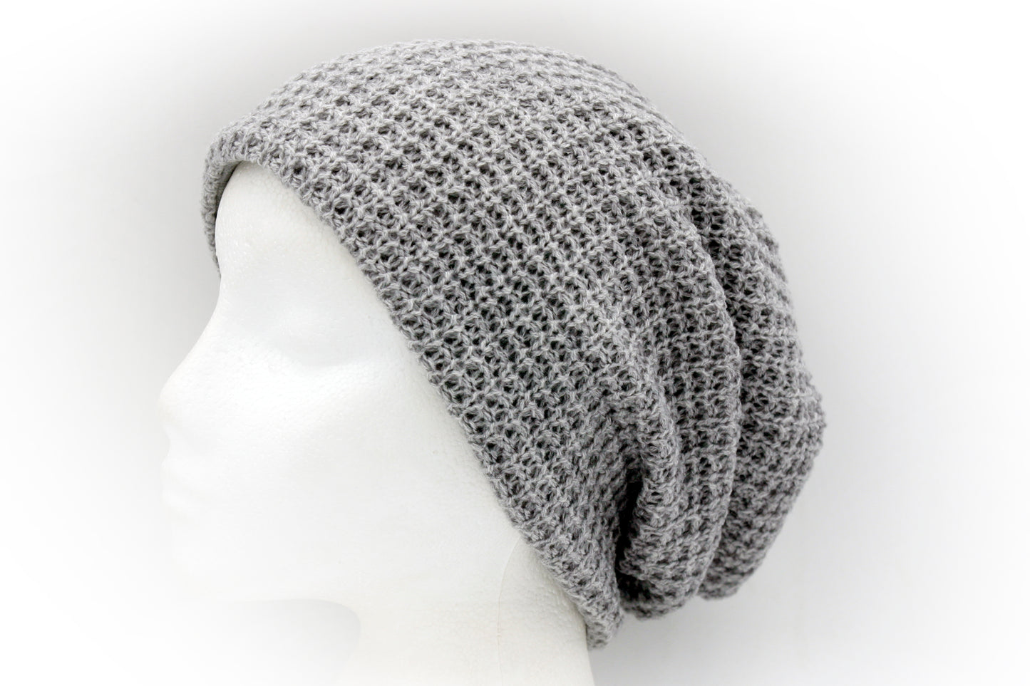 Colourful Waffle Textured Slouchy Beanie Hat