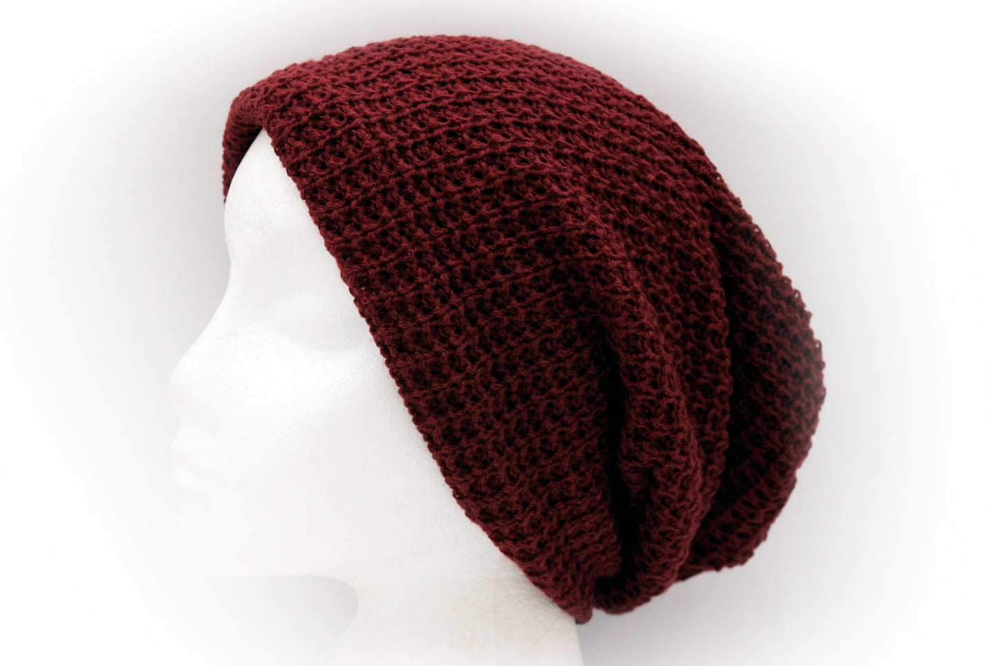 Colourful Waffle Textured Slouchy Beanie Hat