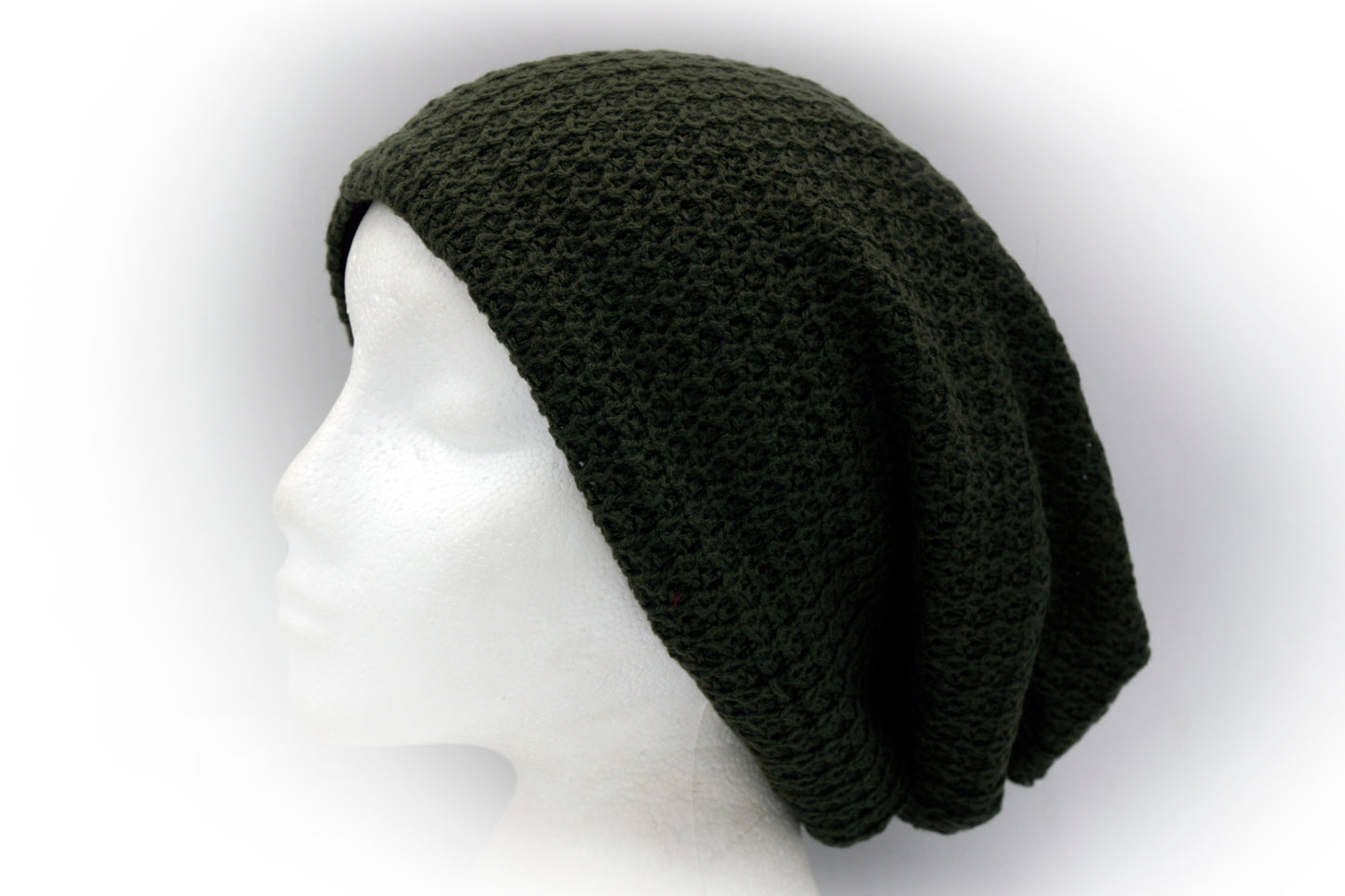 Colourful Waffle Textured Slouchy Beanie Hat