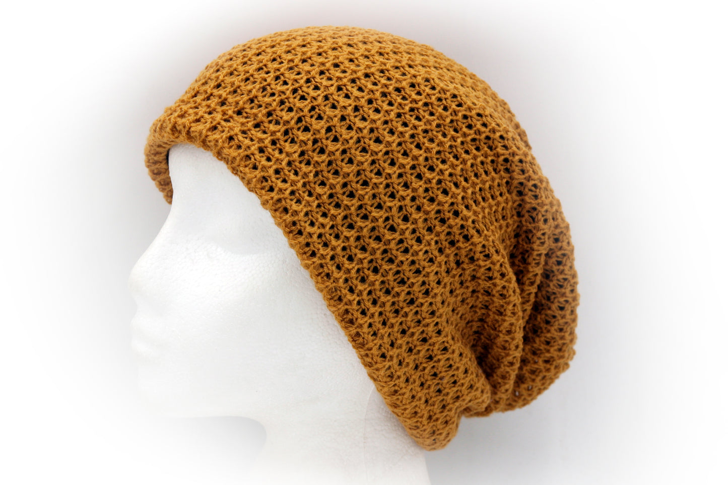 Colourful Waffle Textured Slouchy Beanie Hat