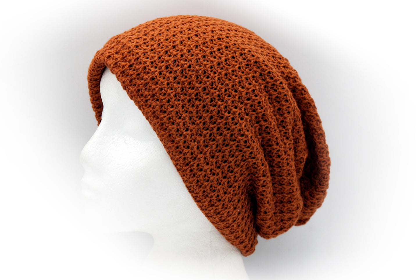 Colourful Waffle Textured Slouchy Beanie Hat
