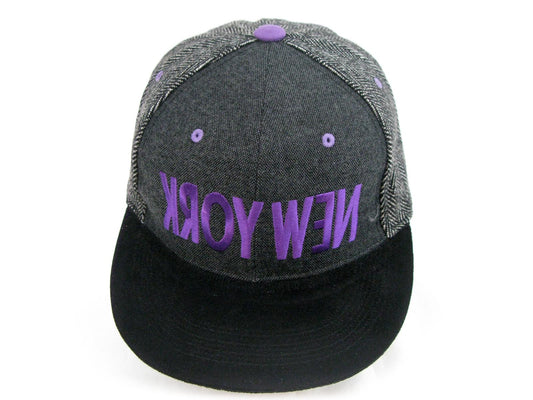 New York Inverse Flat Peak Snap Back Cap