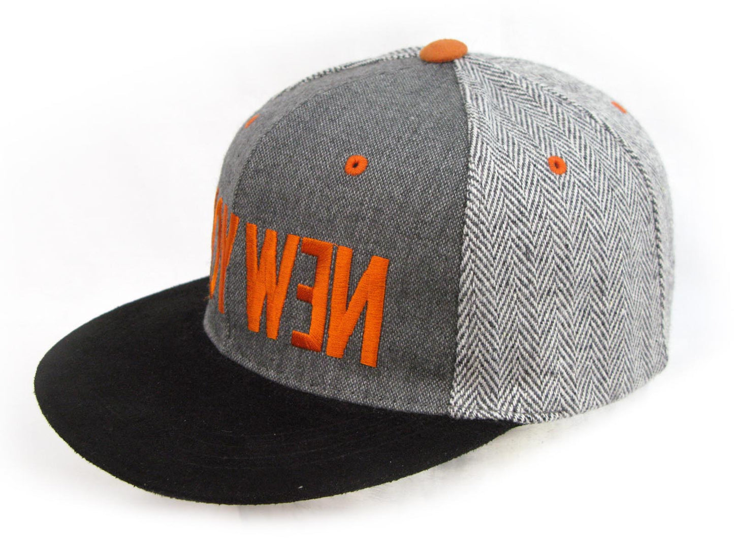 New York Inverse Flat Peak Snap Back Cap