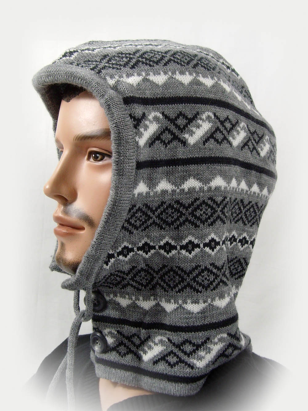 Argyle Pattern Hood