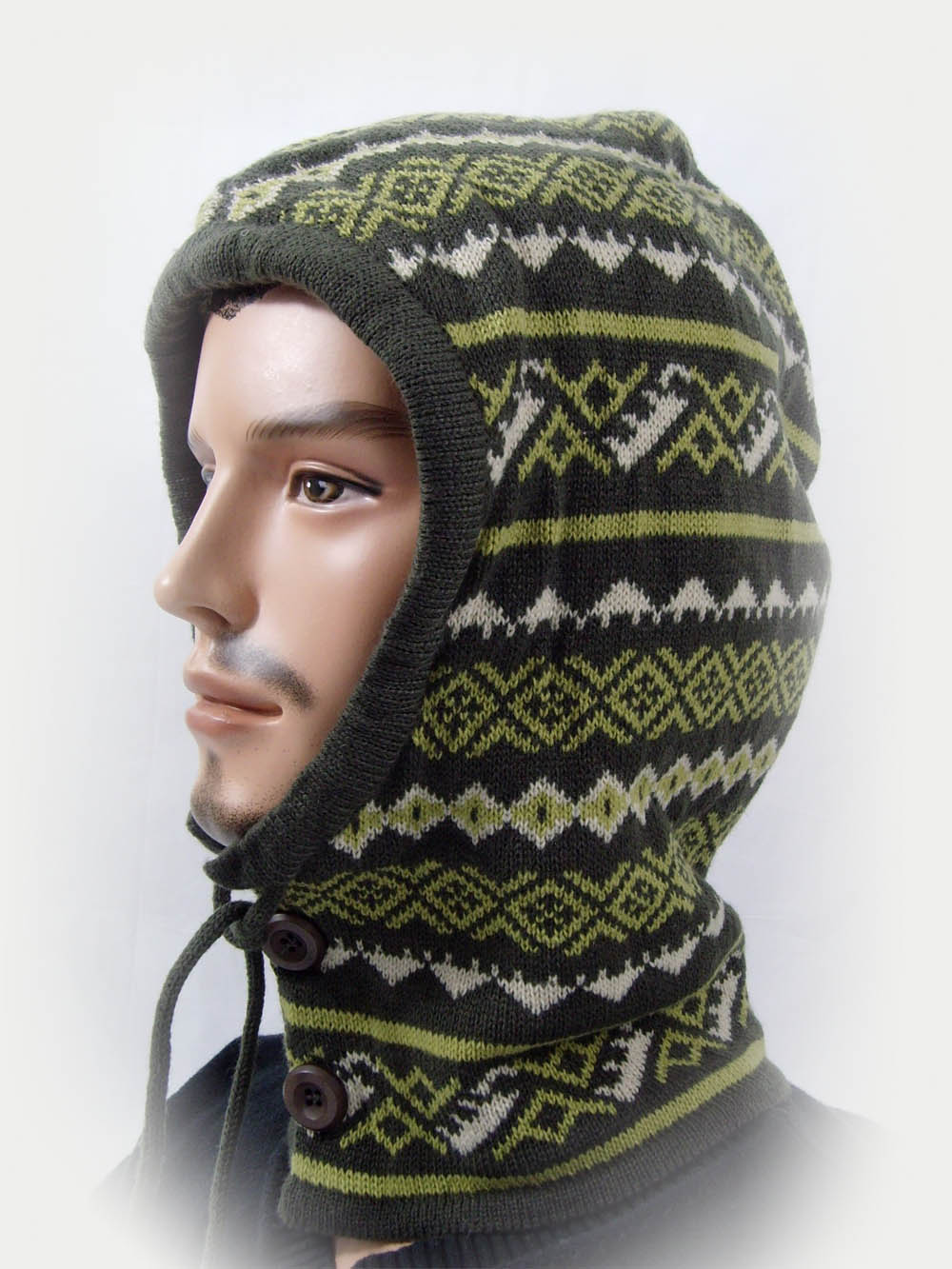 Argyle Pattern Hood