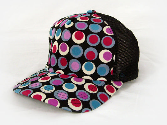 Trucker Cap With Retro Funky Polka Dots