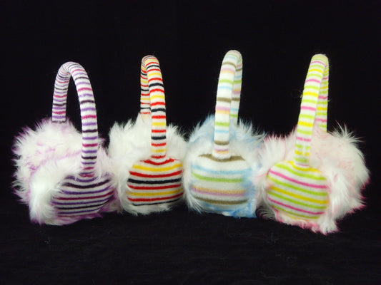 Cute Adjustable Stripy Earmuffs