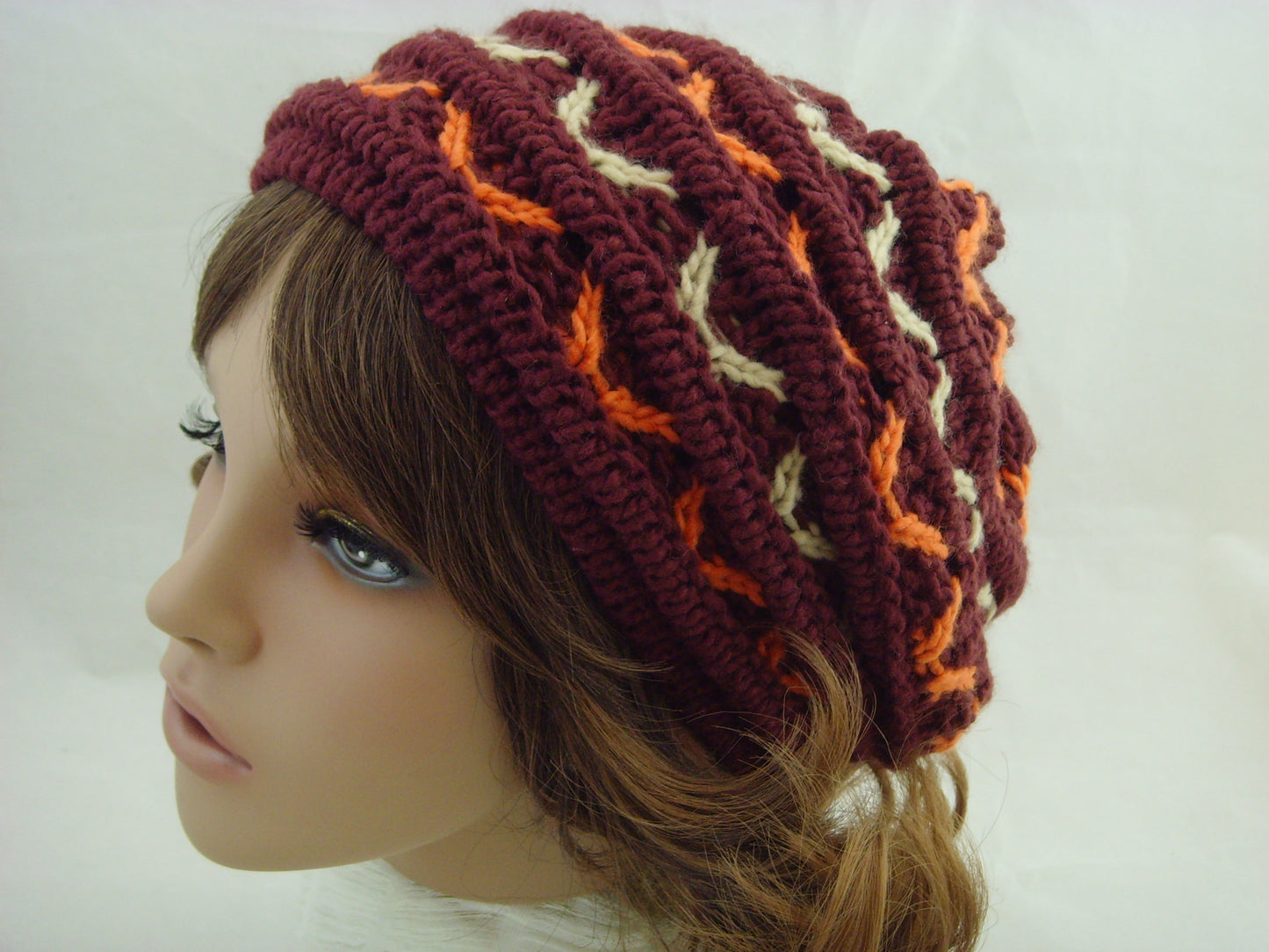 Bright and Funky Beret Style Hat