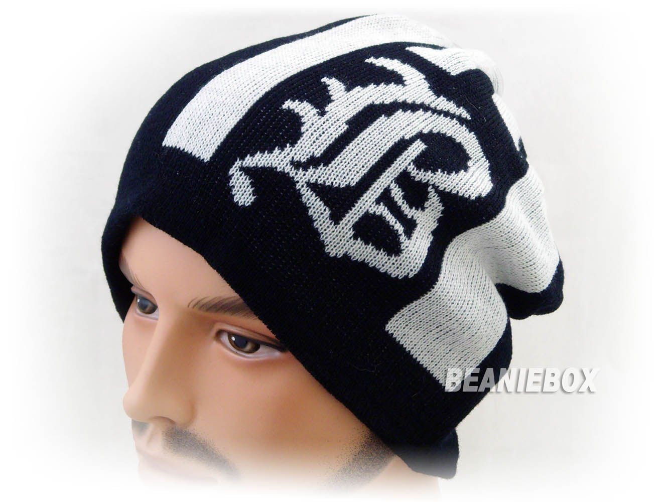 Baggy Loose Calligraphy B Beanie Hat