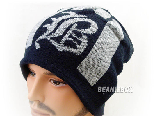 Baggy Loose Calligraphy B Beanie Hat