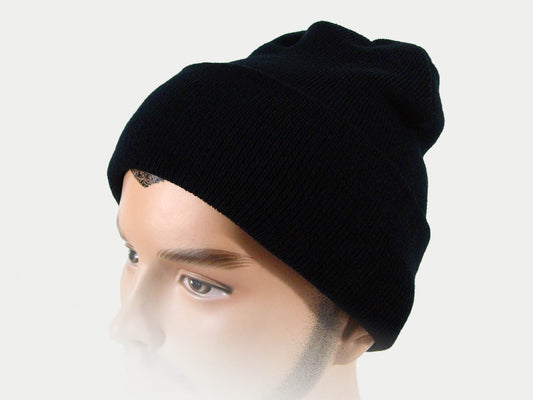 Plain Cuffed Beanie Hat