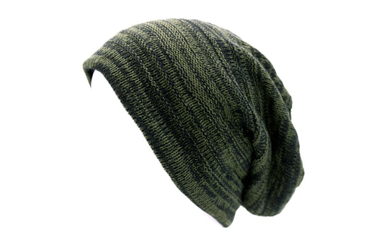 Mixed Colour Yarn Textured Slouchy Beanie hat